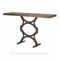 Wood Iron Console Table